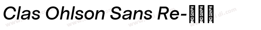 Clas Ohlson Sans Re字体转换